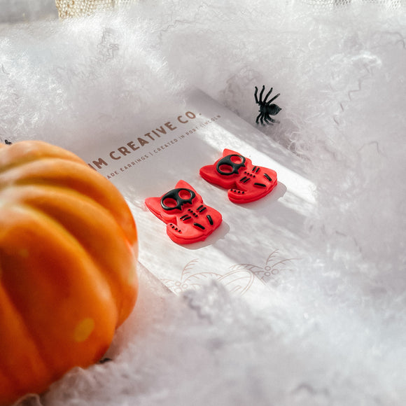 Spooky Pink Pussy Earrings