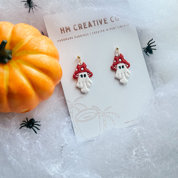 Fungi Ghost Earrings